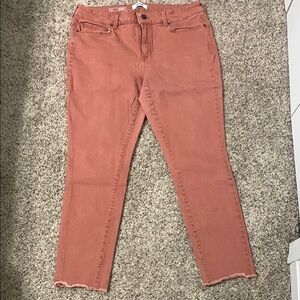 Sonoma Coral Ankle Cropped Jeans